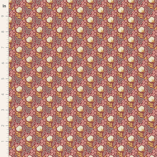 Sanctuary by Tilda: Cottonfield Maroon