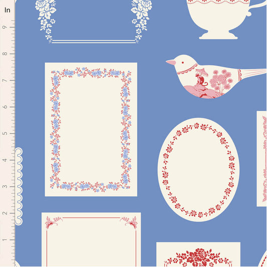 Something Blue by Tilda Fabrics: Labels & Ornaments Blue