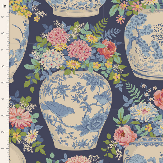 Chic Escape by Tilda: Flowervase Navy Blue