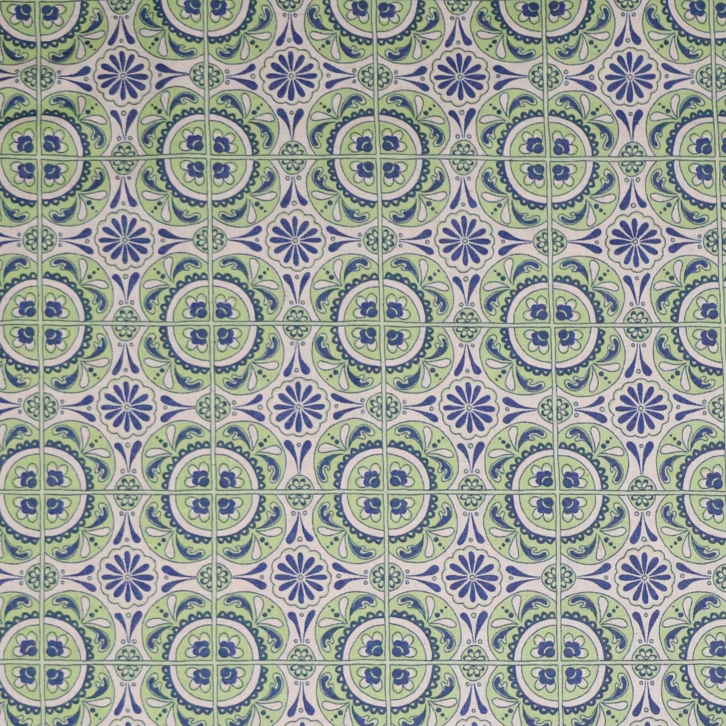 Mosaic Bloom: Large Green Mosaics