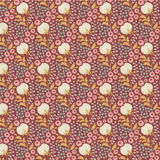 Sanctuary by Tilda: Cottonfield Maroon
