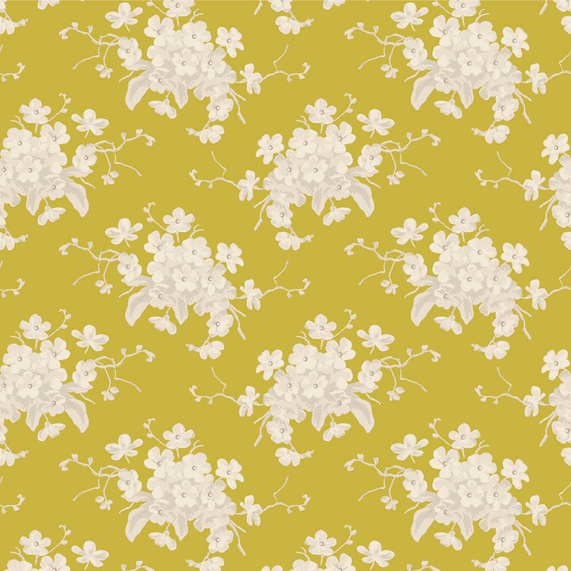 Sunday Brunch by Tilda: White Flower Sour Yellow