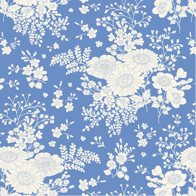 Something Blue by Tilda Fabrics: Isolde Cornflower