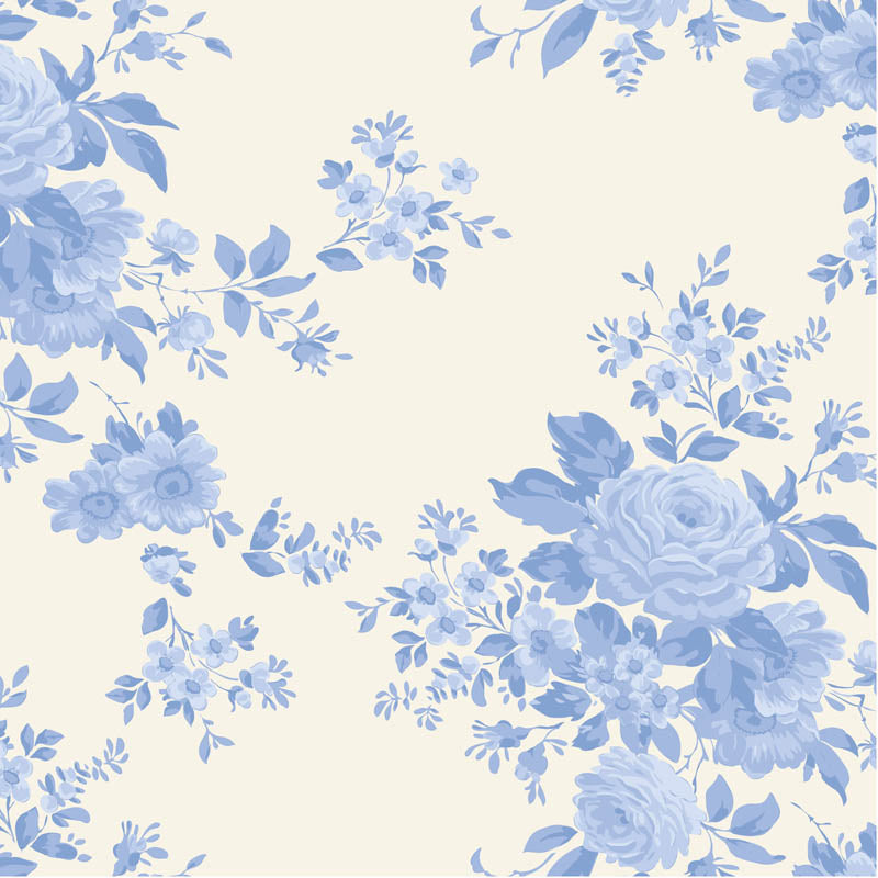 Something Blue by Tilda Fabrics: Carole Pale Blue