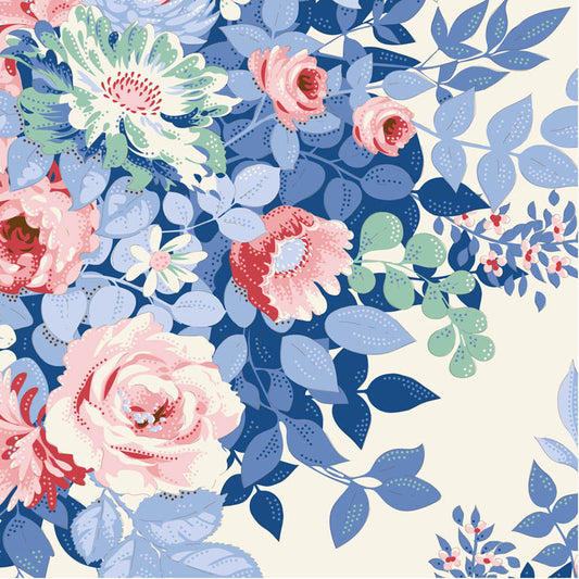 Something Blue by Tilda Fabrics: Whimsyflower Cream