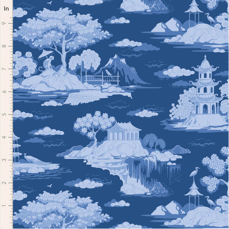 Something Blue by Tilda Fabrics: Cottonview Night