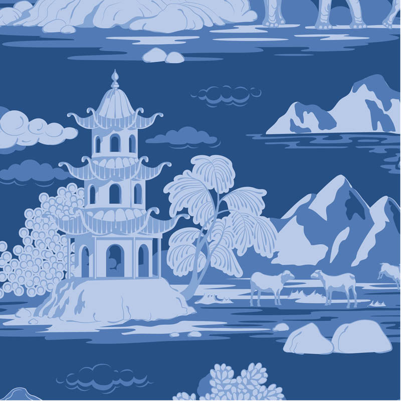 Something Blue by Tilda Fabrics: Cottonview Night