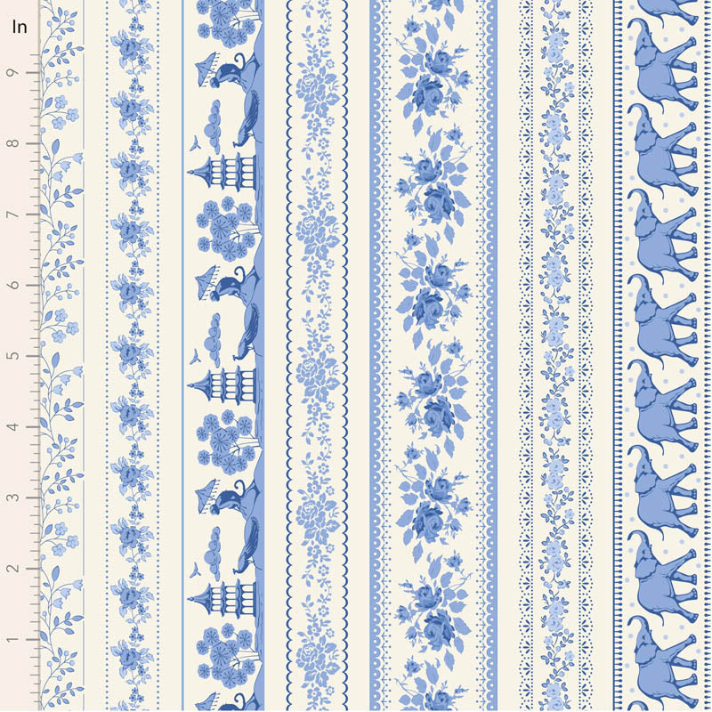 Something Blue by Tilda Fabrics: Borders Blue