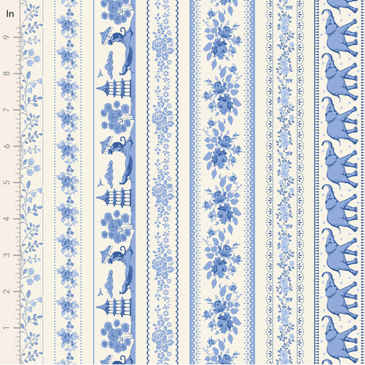 Something Blue by Tilda Fabrics: Borders Blue