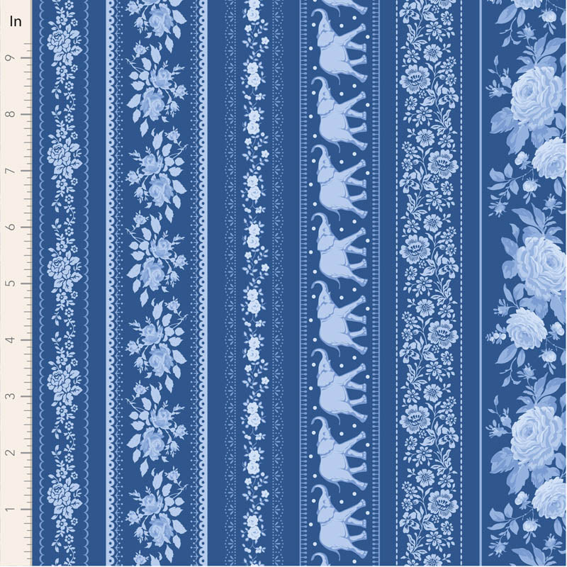 Something Blue by Tilda Fabrics: Borders Night