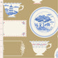 Something Blue by Tilda Fabrics: Labels & Ornaments Ochre
