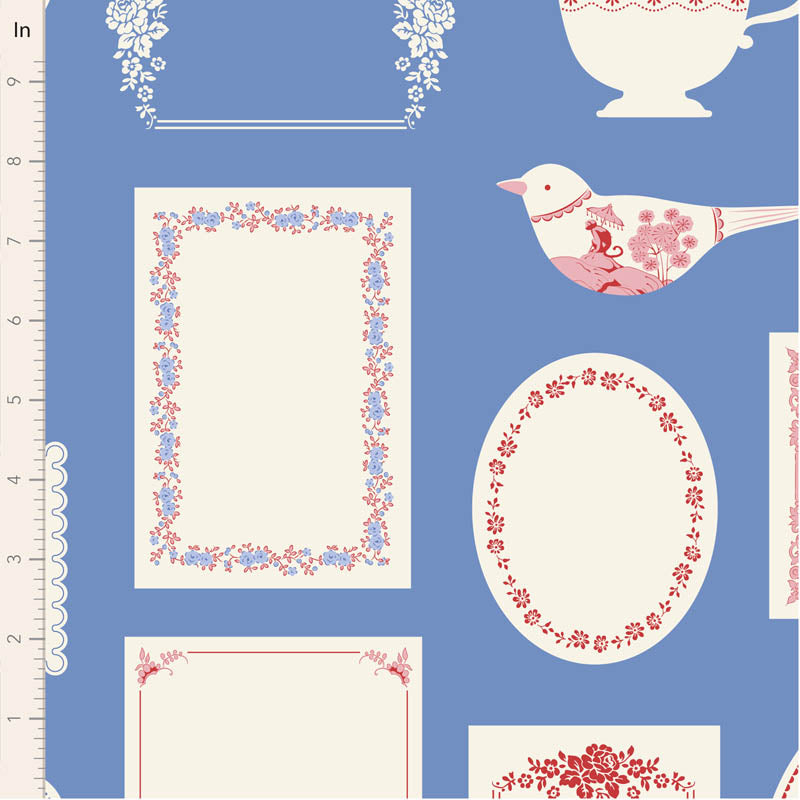 Something Blue by Tilda Fabrics: Labels & Ornaments Blue