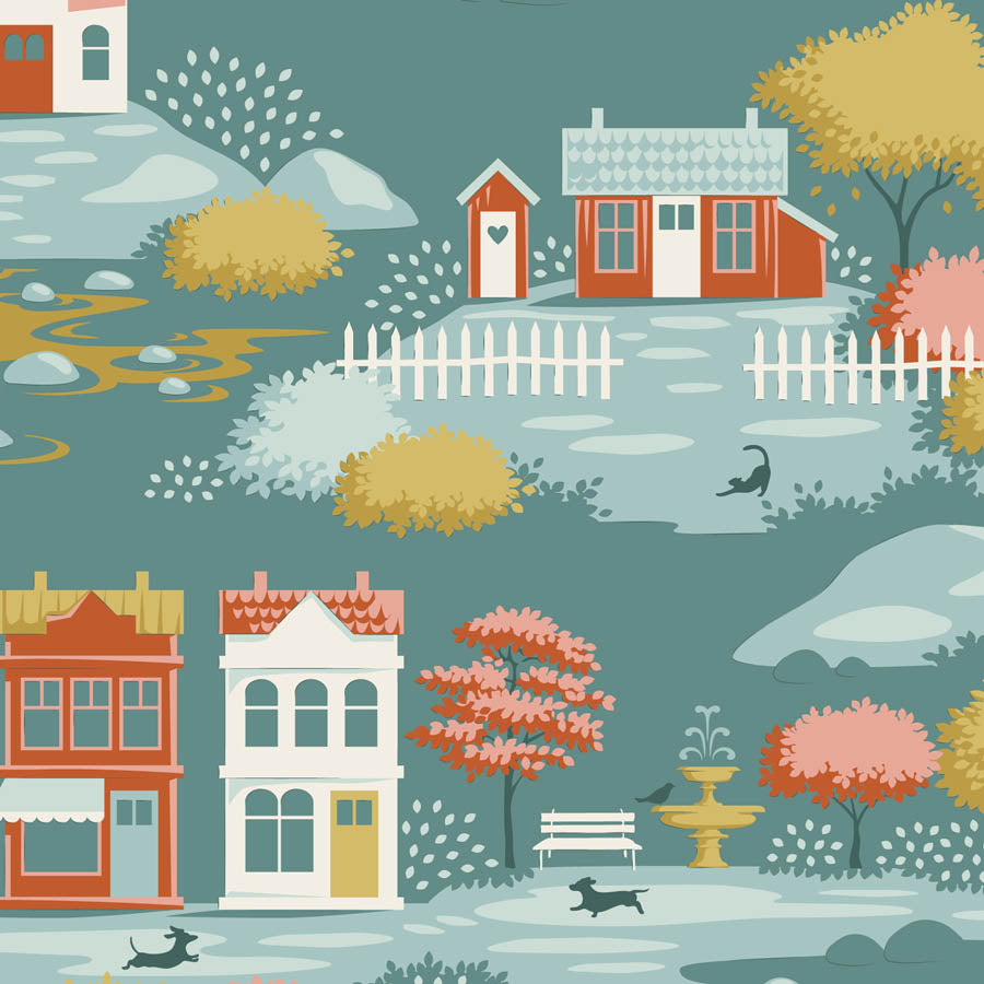 Village Life by Tilda: Village Teal