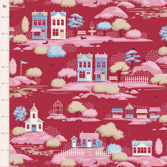 Village Life by Tilda: Village Burgundy