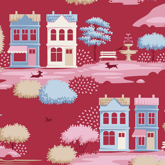 Village Life by Tilda: Village Burgundy
