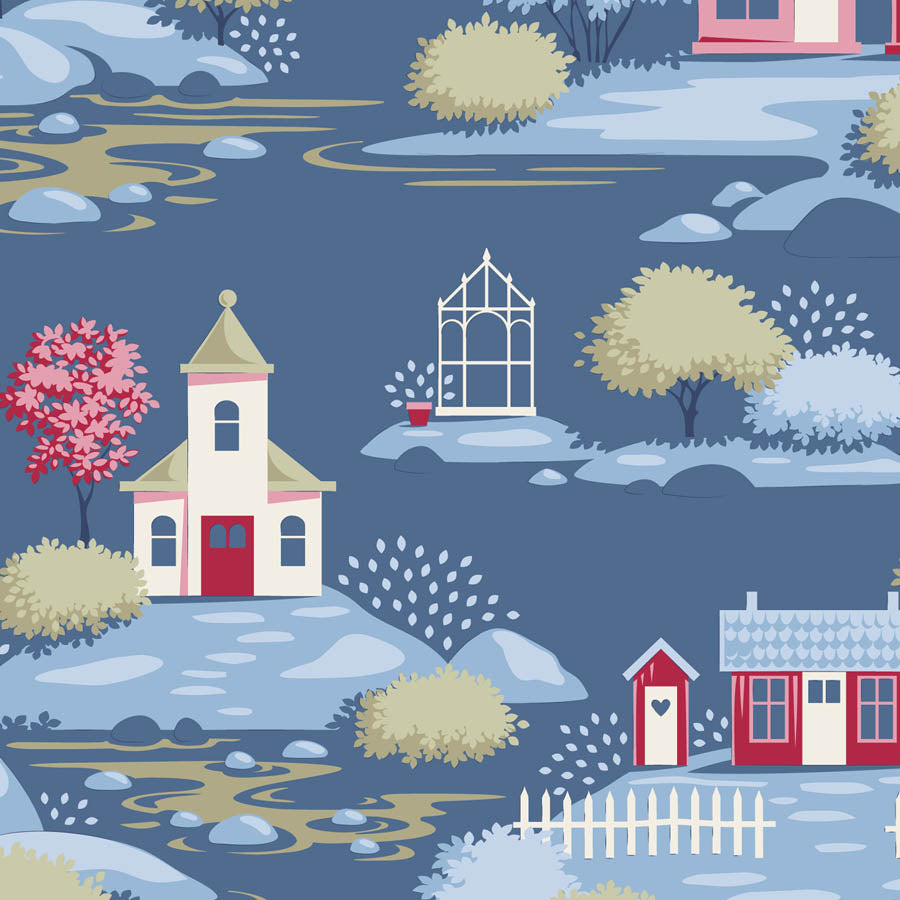 Village Life by Tilda: Village Blue