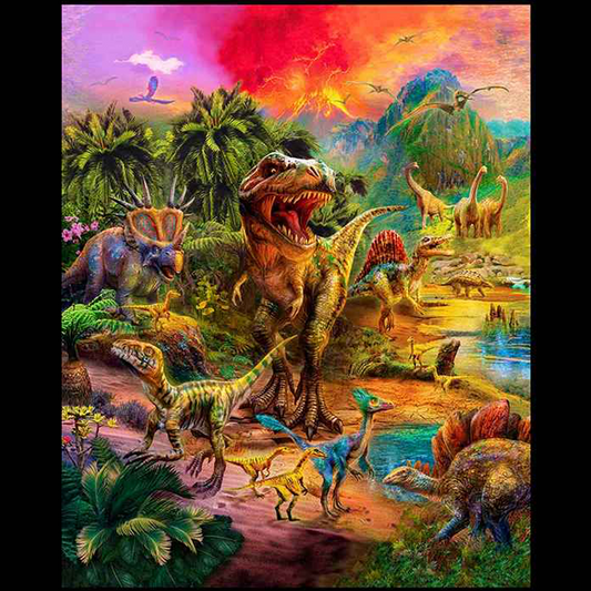"Picture This Dinosaur" Wideback Panel