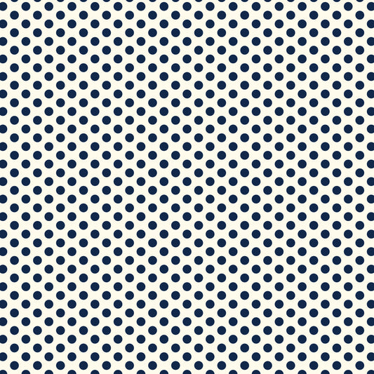 Devonstone Polked Again: Navy and Cream