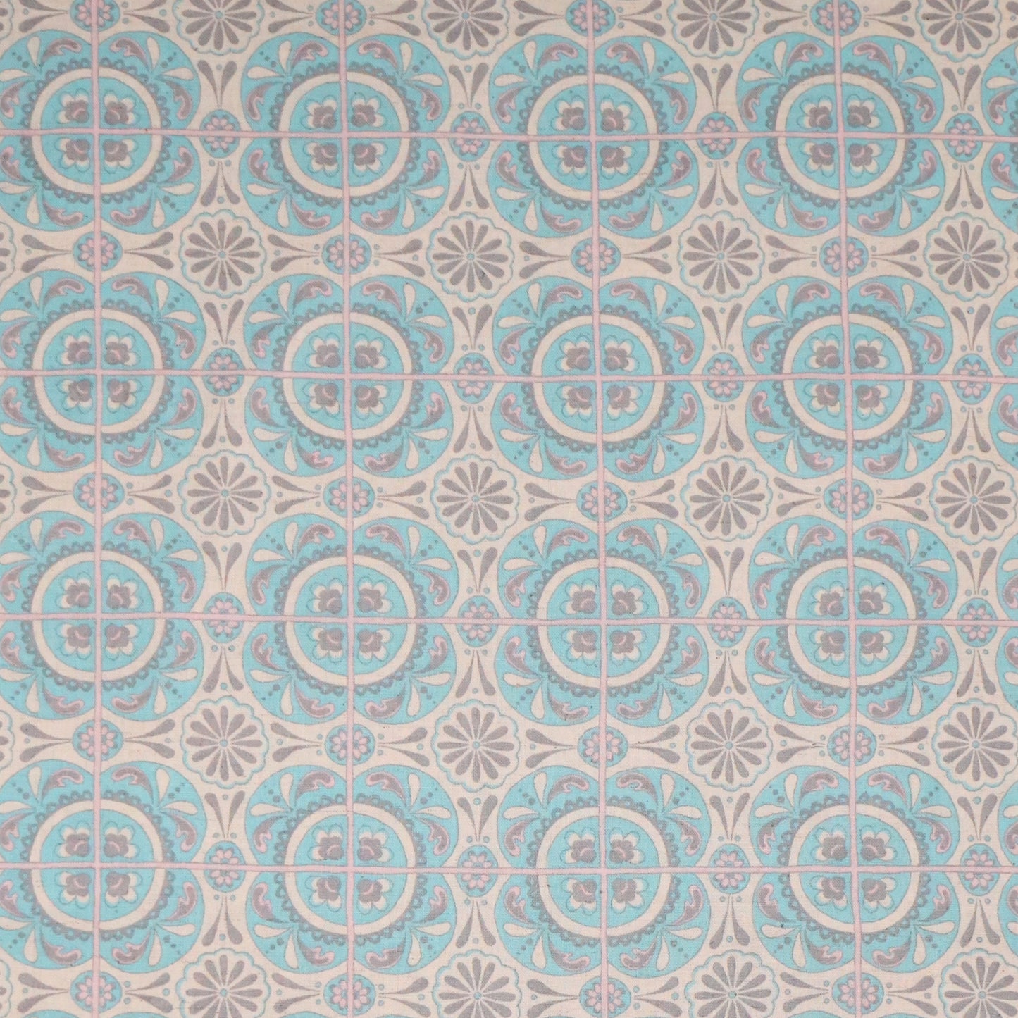 Mosaic Bloom: Large Aqua Mosaics