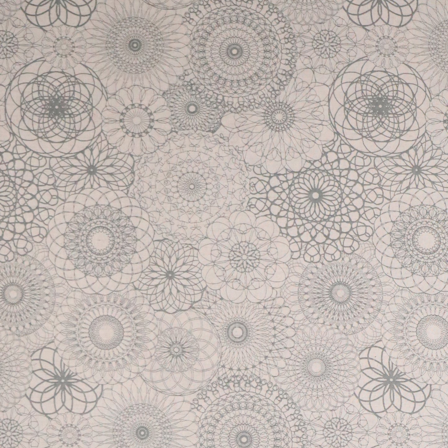 Mosaic Bloom: Grey Spirograft
