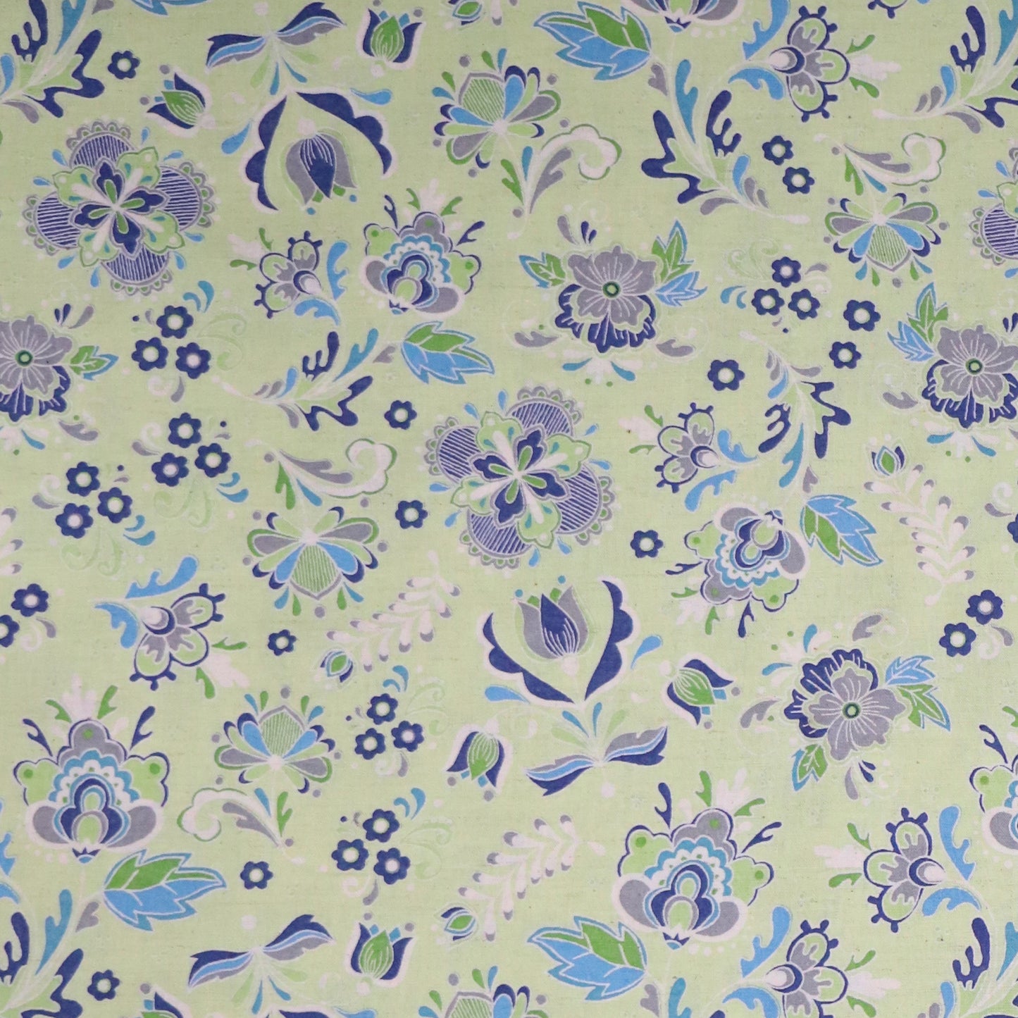 Mosaic Bloom: Large Green Floral
