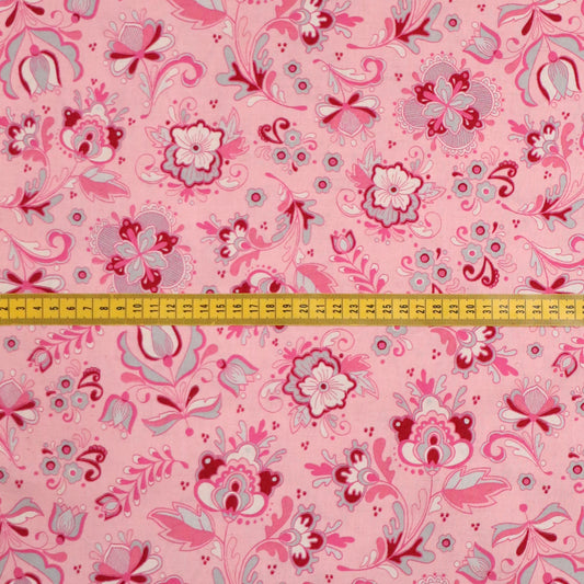 Mosaic Bloom: Large Pink Floral