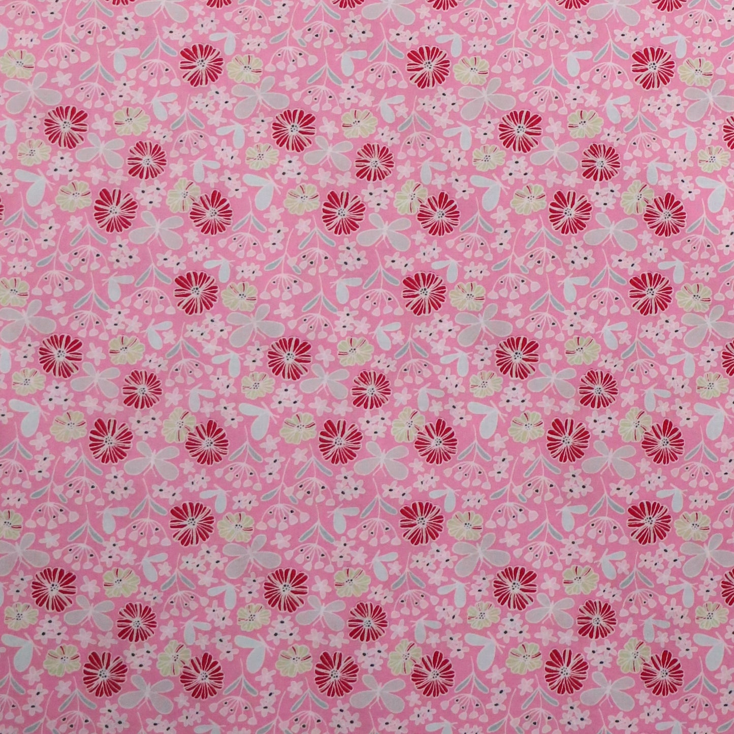 Spring Mischief: Pink Butterfly and Florals